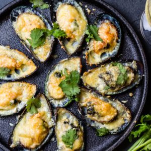 Grilled Oysters With Onion Fat